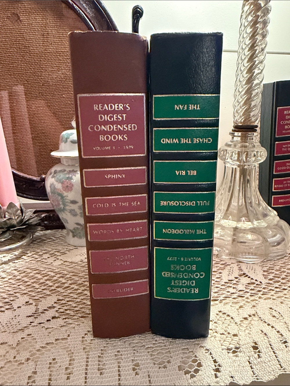 Reader's Digest Condensed Books Decorative Book Set - Brown & Green